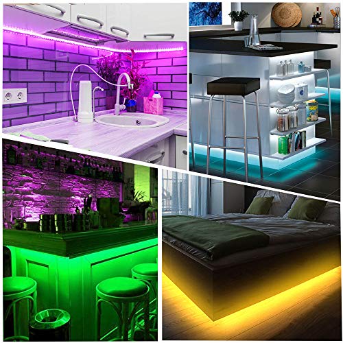 maylit Led Strip Lights Bluetooth 14.3ft for 6575in Tv, USB Led Tv Backlight Kit with App and