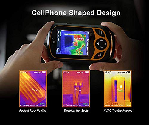 DJG Thermal Imaging Camera, Pocket-Sized Infrared Camera with Real-Time Thermal Image,Infrared Image Resolution 220 X 160-Temperature Measurement Range -4°F to 572°F,Mini IR Thermal Imager