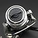 Outop Mini Ultra Smooth Lightweight Powerful Collapsible Handle Fishing Spinning Reel Black