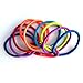 AwEx LARGE Hair Bands for Thick, Curly, Wavy Hair - 50 PCS Mixed Colors, 4 mm (0.16 Inch) Thick, 170 mm (6.7 inches) Long - No Metal Colorful Hair Ties for Women