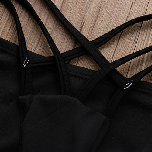 Hot Sale! Tloowy 2018 Summer Sexy Brazilian Bikini Bottom Thong Strappy Cheeky Swimsuit Swim Hipster G-String (Black, M) - Thumbnail 4