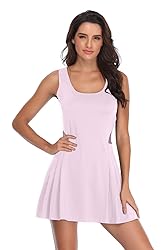 PCGAGA Women's Tennis Dress with Separate Shorts