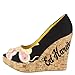 Ed Hardy Womens Candace Wedge Shoe - Black