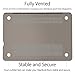 UESWILL Smooth Soft-Touch Matte Hard Shell Case Cover Compatible with MacBook Pro 13 inch with CD-ROM (Non-Retina) (Model A1278) + Microfibre Cleaning Cloth, Gray