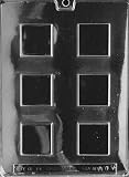 Cybrtrayd Life of the Party AO107 Squares Chocolate Candy Mold in Sealed Protective Poly Bag Imprinted with Copyrighted Cybrtrayd Molding Instructions