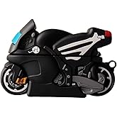 TSVSXS Cute Case Compatible with Beats Studio Buds+/Studio Buds with Keychain, Anime Cartoon Motorcycle Protective Cover Compatible with Beats Studio Buds Plus