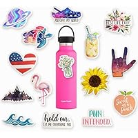 Cute Trendy Teen Sticker Pack (Series 1) | 15-Pack Preppy Stickers for Water Bottles | Aesthetic Stickers | Stickers for Girls Phone Cases, Laptop, Water Bottle | Made in US