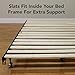 Hercules Heavy-Duty Solid Wood Bed Support Slats | Bunkie Board - Queen