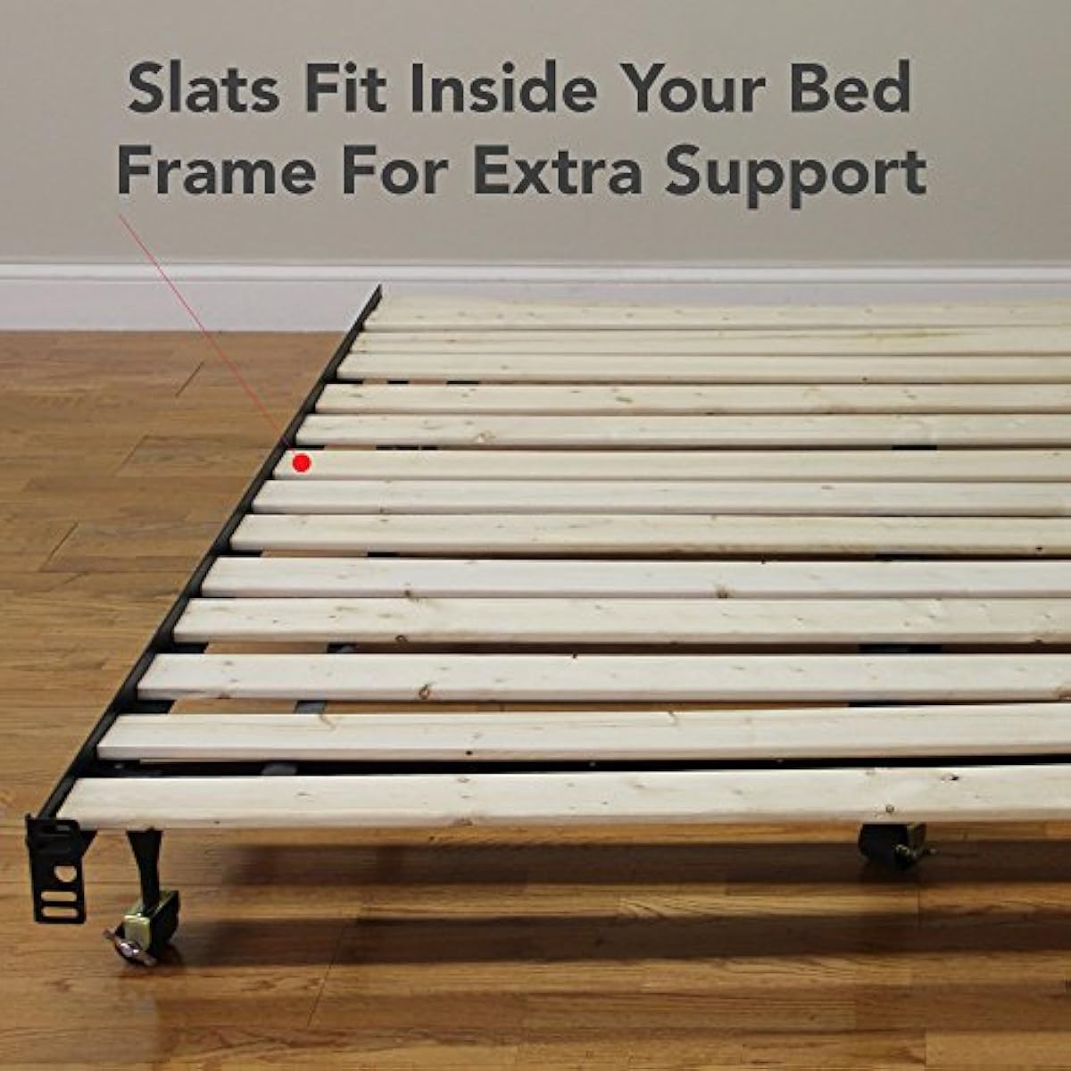 Heavy Duty Solid Wood Bed Support Slats for Bunk Beds, Daybeds, 39" W