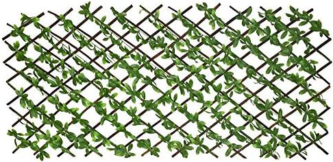 Artificial Plant Green Leaves Wooden Fence For Indoor Outdoor Decoration Garden Decoration Fence Buy Online At Best Price In Uae Amazon Ae