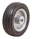 Marathon 6x2" Flat Free, Hand Truck / All Purpose Utility Tire on Wheel, 2.375" Centered Hub, 1/2" Bearings