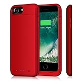 iPhone 7 Battery Case & iPhone 8 Battery Case | iPosible 4500mAh Ultra Slim Extended Battery Backup Case Charger Pack Power Bank for iPhone 7 8（4.7 inch）- Red