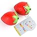 Kuuqa 3 Pcs Slow Rising Squishies Jumbo Strawberry Cake Squishy and Fruit Strawberry Squishy Toy Charms Stress Relief Toys Kids Toy Gift Party Favors