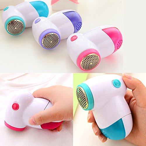 New Electric Lint Fluff Remover Sweater Fabrics Fuzz Shaver Portable Blanket Bed Sheet Lint Removal Machine (blue) - Thumbnail 4
