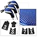 Andux Golf 460cc Driver Fairway Wood Club Head Covers 3pcs/Set Black/Blue