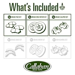 Callahan BRAKE PARTS Front Brake Kit For Fusion