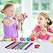 KUUQA 22 Pcs Magic Sequin Mermaid Bracelets 2-Color Reversible Sequins Glitter Slap Bracelets Wristbands for Kids Little Mermaid Birthday Party Favors Bags Supplies (Random Colors)