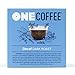 OneCoffee Organic Decaf Swiss Water 12 Count Single Serve Coffee 100% Compostable Pods Made for K-Cup Keurig Brewers - Dark Roast