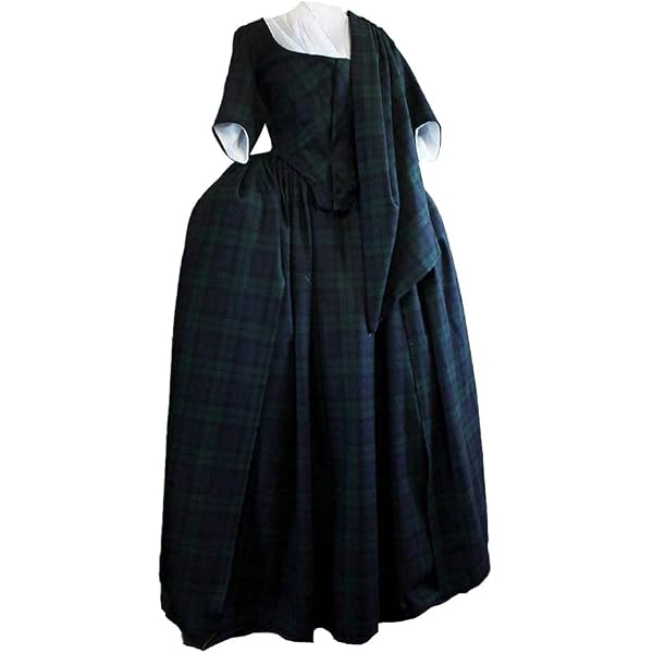 Amazon.com: Fortunehouse Women's Scottish Highland Dress Claire Fraser's  Embroidery Weeding Dress Ball Gown Costume from Outlander(XS),grey :  Clothing, Shoes & Jewelry
