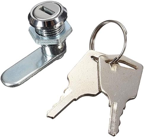 Cabinet Locker Cam Lock Home Safely Security 2 Keys On A Ring Included For Each.