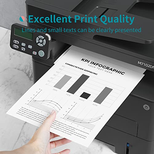 All in One Laser Printer Scanner Copier, Multifunction Black and White