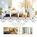 Wall Mount Coat Hook,oobest 2 Pack 15 Hooks Chrome Finish Coat Robe Hat Clothes Wall Mount Hook Hanger Towel Rack