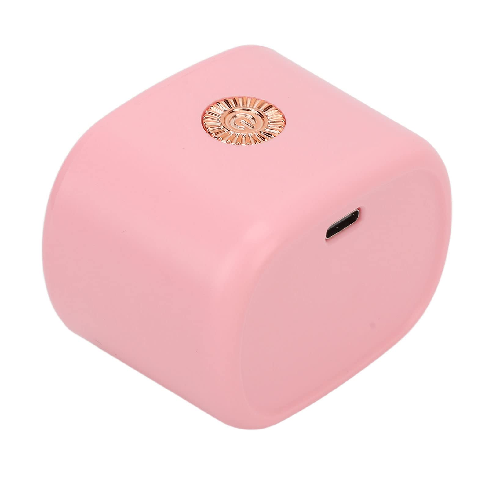 Mini UV LED Nail Lamp Multifunction Quick Dry Soft Lighting 4 Lamp Beads Curing Lamp For Gel Nail Polish Nail Art (Pink)