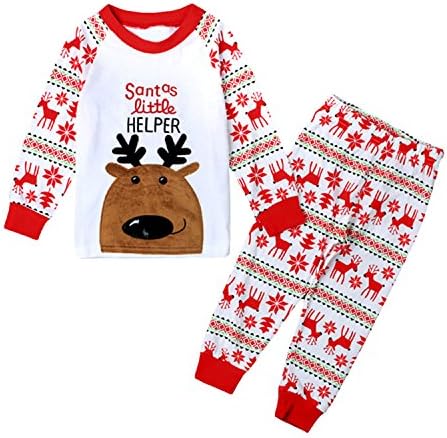 Qtake Fashion Christmas Boys Pajamas Children Clothes Set 100% Cotton Little Kids Pjs Sleepwear