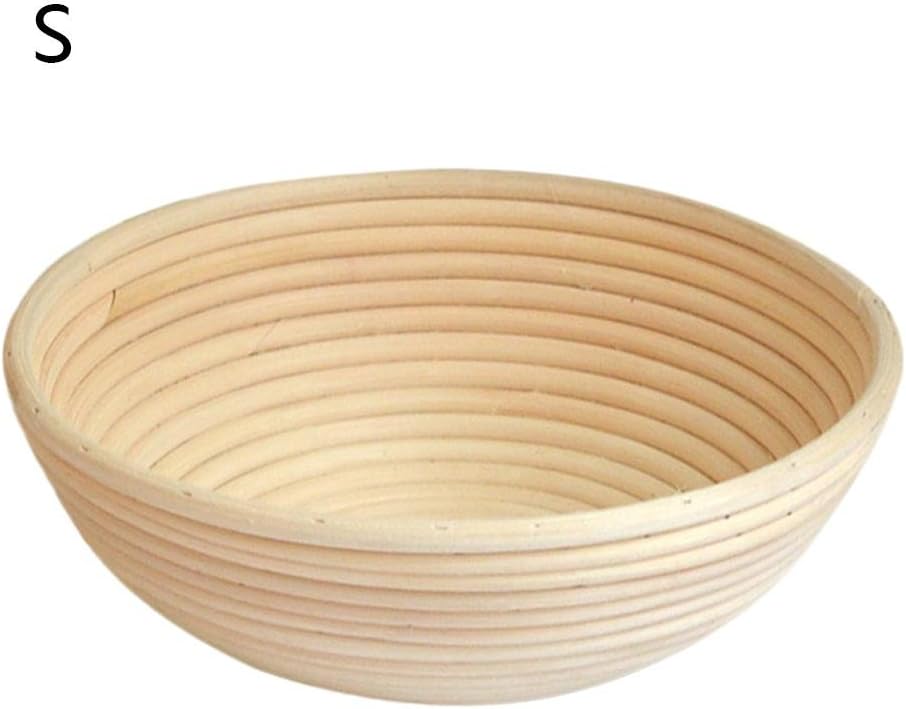 Goodshare Round Banneton Brotform Bread Dough Proofing, Round Brotform Bread Dough Proofing Rattan Bowl, Proofing Rising Rattan Basket for Home Bakers (Sourdough Recipe) & Bread Making.