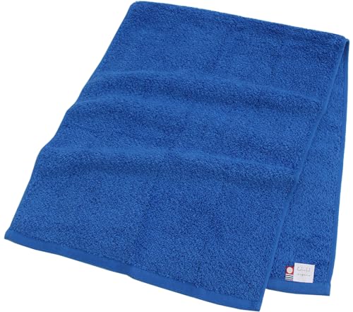 本多タオル 今治タオル フェイスタオル 吸水力6倍 肌にやさしい ふんわり ボリューミー 推し活 応援 グッズ ブルー 33×86cm カラフルオーガニック
