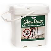 Slow Dust&trade; Dust Control for Horse Arenas, Farms, Construction Sites, Dirt Roads, Gravel Roads &ndash; Reduces Dust &amp; Watering Safer Footing, Surfaces &amp; Cleaner Air (6 lbs) Covers 4000 Square Feet.