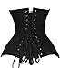Camellias Double Steel Boned Long Line Edwardian Underbust Waist Training Corset