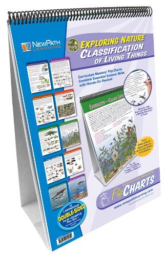 NewPath Learning 10 Piece Classification of Living Things Curriculum Mastery Flip Chart Set, Grade 5-10