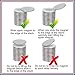 FEYG Rare Earth Magnets, 6Pcs Extra Strength Neodymium Disc Magnet with Adhesive Backing for DIY & Fridge Magnet - 1.26”D x 1/12”H