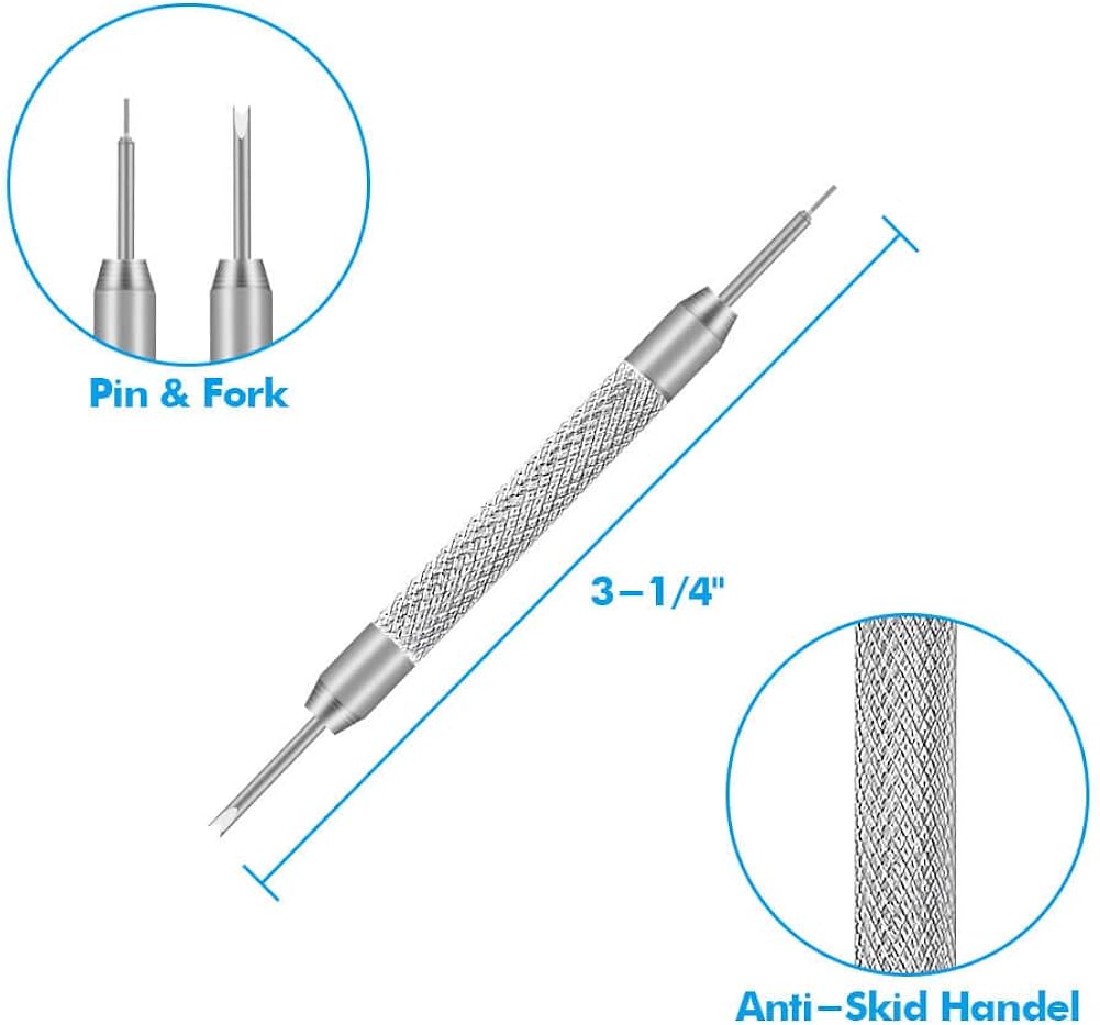 Selizo Spring Bar Tool Watch Link Remover Tool Kit with Instruction Manual Watch Band Tool Link Pin Removal for Watch Repair Band Adjustment Replacement Sizing: Watches