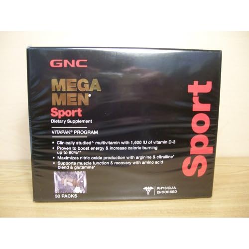 GNC Mega Men Sport Vitapak 30 day New Formula image