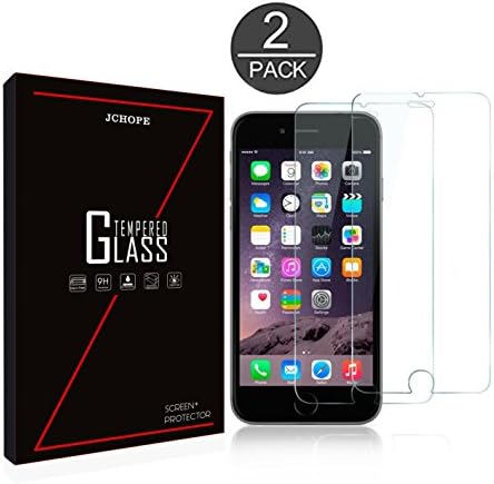 iPhone 6s Plus Screen Protector [5.5 inch][2 Pack] JCHope Screen Protector Tempered Glass, 3D Touch Compatible, No Bubbles, Oil and Scratch Coating, Touch Clear