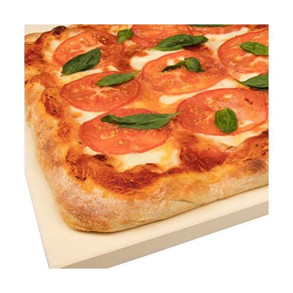 CucinaPro Pizza Stone for Oven, Grill, BBQ Extra Thick 5/8" Cordierite