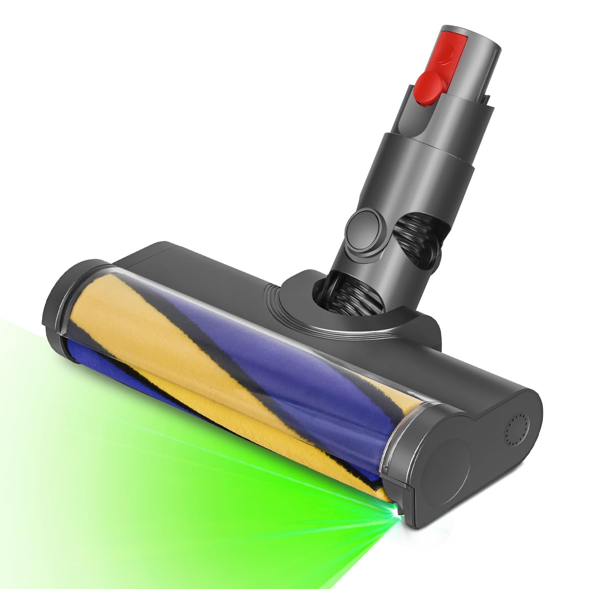 Photo 1 of FUNTECK LED Soft Roller Clean Head Compatible with V12 Detect Slim, Green Light Hard Floor Vacuum Attachment for Illuminating Hidden Dust and Debris