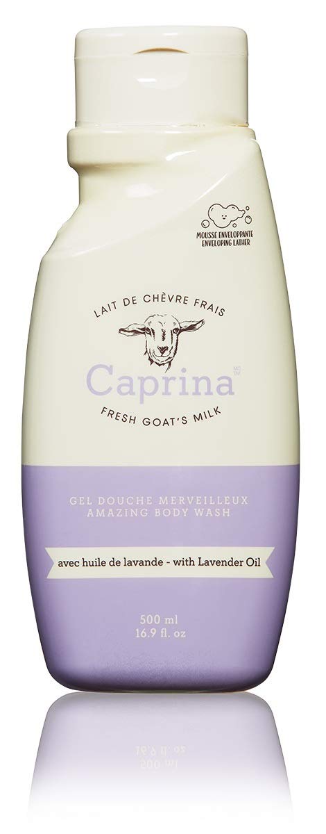 Caprina by Canus Fresh Goat's Milk Body Wash, Lavender Oil, 16.9 Fluid Ounce