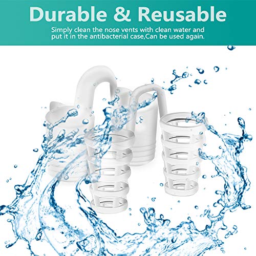 Snoring Solution-Anti Snoring Devices for Peace and Mind ! Medical Grade Nasal DilatorsI -Instanly Started Up to 50% Airflow-8 Pack Nose Vents Sleep Aid kit,Crystal - Thumbnail 5