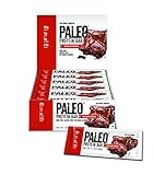 Paleo Protein Bar® (Chocolate Brownie) 12 Bars (20g Egg White Protein 5 Net Carbs) (1g Sugar Gluten Free)