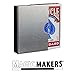 Magic Makers Inc Classic Card Guard, Brushed Stainless Steel Poker Size Playing Card Deck Protector