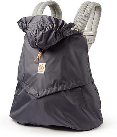 Ergobaby Windcover Raincover Charcoal for All Carriers—Water-Repellent,