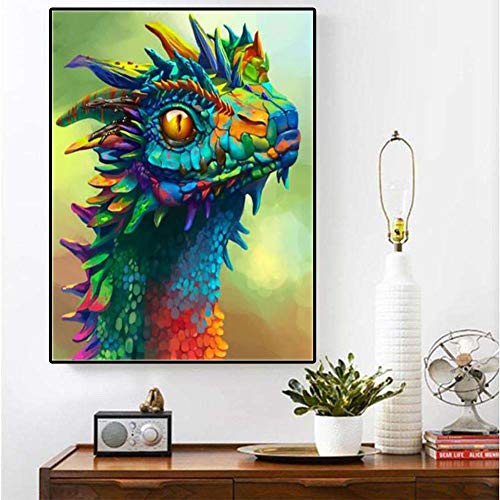 VOOADA New Full Drill Square Diamond 5D DIY Diamond Painting Cute Cartoon Dinosaur Diamond Embroidery Kits Cross Stitch Rhinestone Mosaic Painting for Home Deco (Cartoon Dinosaur)