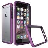 iPhone 6s Case [Purple] RhinoShield CrashGuard Bumper [11 Ft Drop Tested] No Bulk [EggDrop Technology] Thin Lightweight Protection [Includes Back Transparent Skin] Also fits iPhone 6