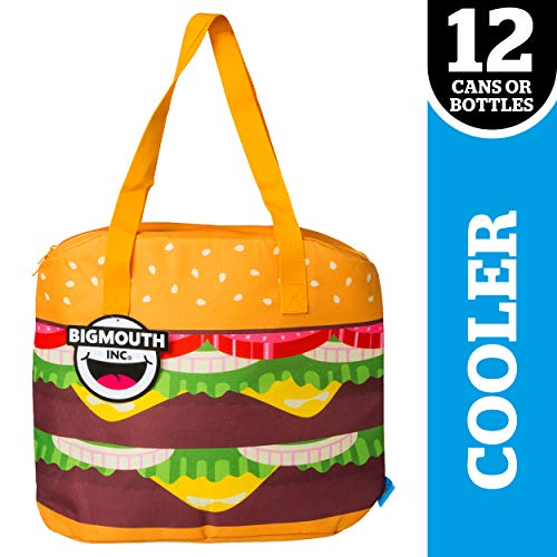 BigMouth Inc, Insulated Drink Holder, Holds 12 Cans, Novelty Cooler (Cheeseburger)