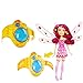 KUFV Cercur Girls Printed Costume Mia and me Vest Dress Wing Pants Sets Fancy Bracelet