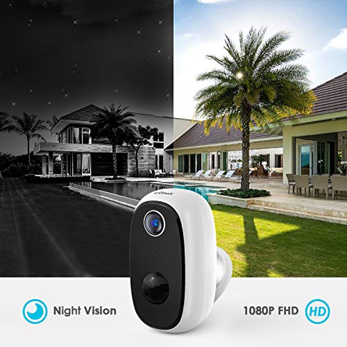 Wireless Outdoor Security Camera,ieGeek Rechargeable Battery Powered