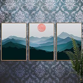 3 Piece Framed Canvas Wall Art for Living Room, Bedroom Nordic Style Theme Canvas Prints for Home Decoration Ready to Hang - 16"x24"x3 Panels